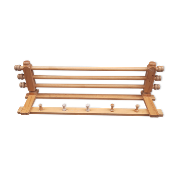 Wooden coat rack