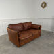 1980s two-seater leather sofa