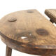 Paire tabourets de ferme tripode 1970