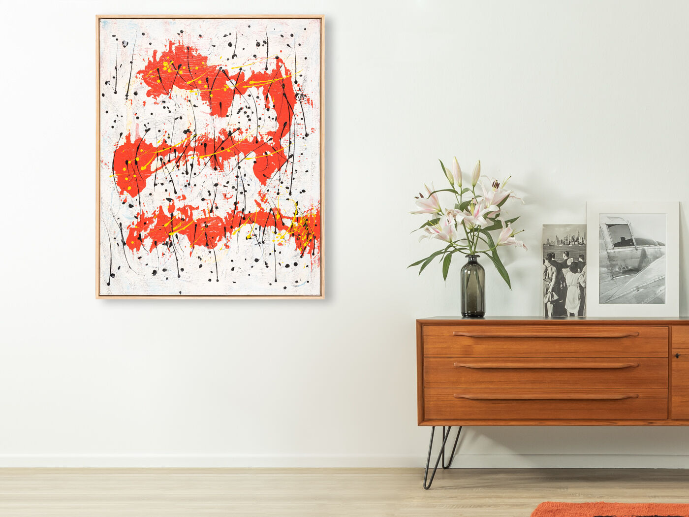 Abstract Composition I, Oil/Acrylic on Canvas, 82 x 103 cm