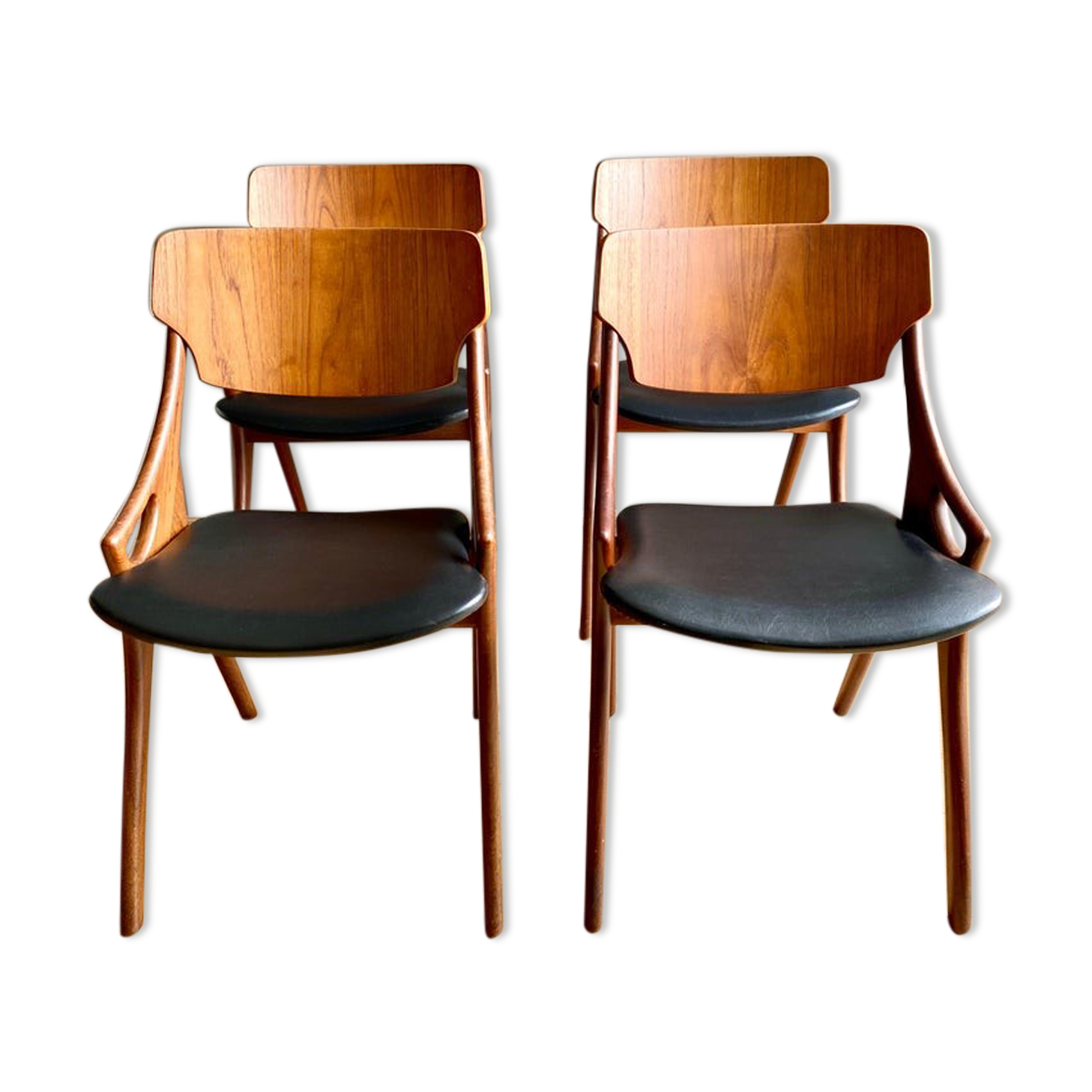 Chaises Arne Hovmand Olsen pour Mogens Kold vers les années 1950