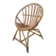 Fauteuil coquille en rotin pour enfant années 60
