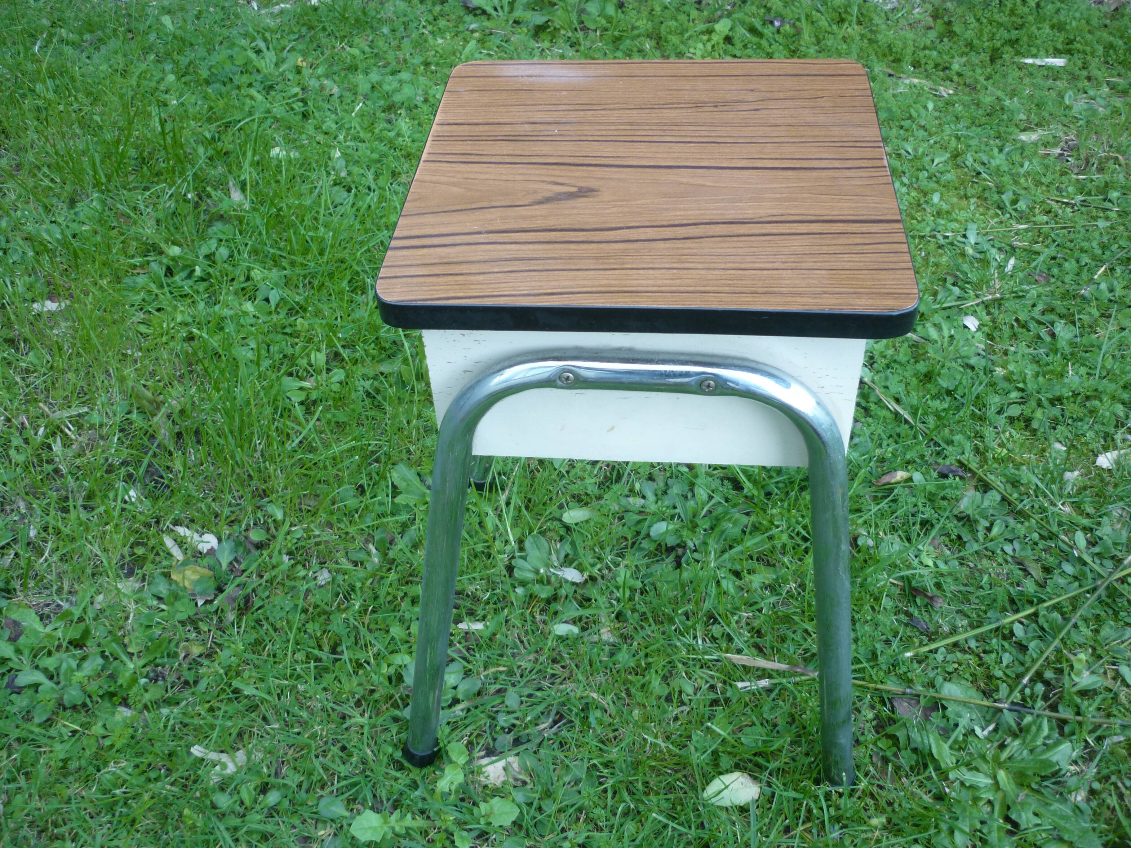 Brown Formica chest set