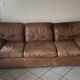 3-seater cognac leather sofa