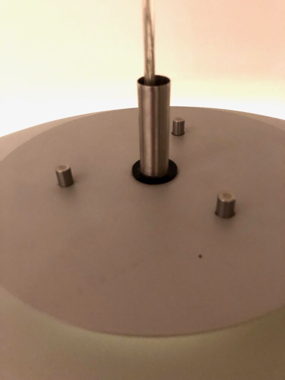 Large Scandinavian pendant lamp (50cm) / Silver matte