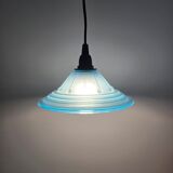 Art Deco blue globe lamp