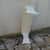 2 re-enchanted benches in beige with a waxed finish, medium oak waxed seat.