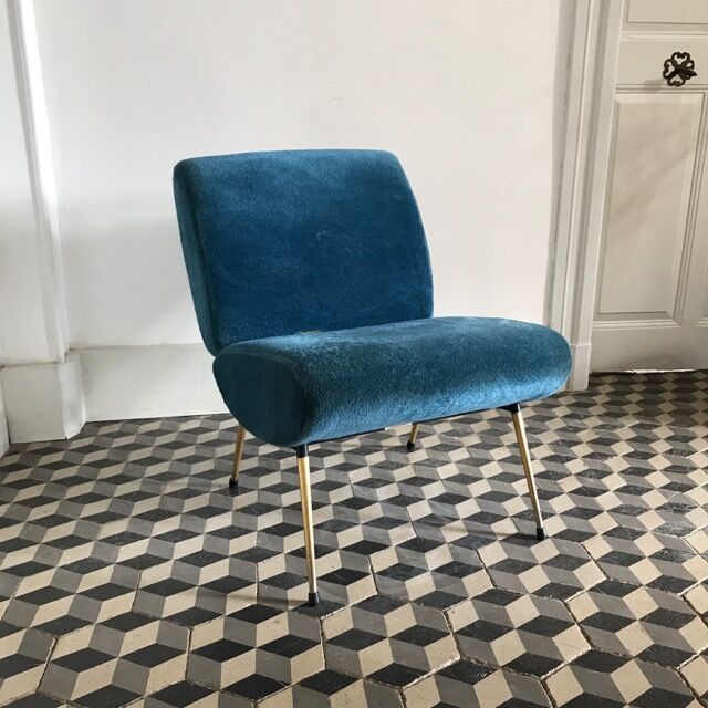 Blue Pelfran armchair