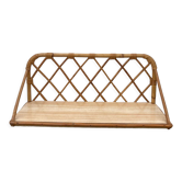 Wall shelf in rattan and vintage bamboo