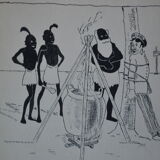 Drawing in indian ink circa 1910