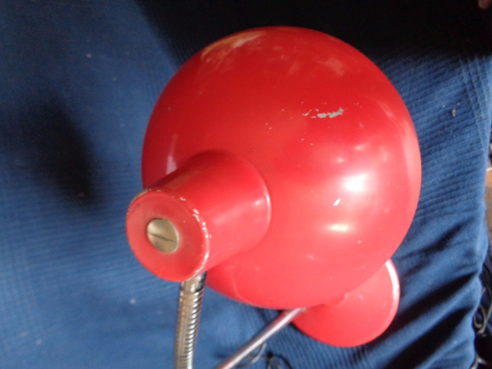 Vintage office lamp red design flexible old industrial art