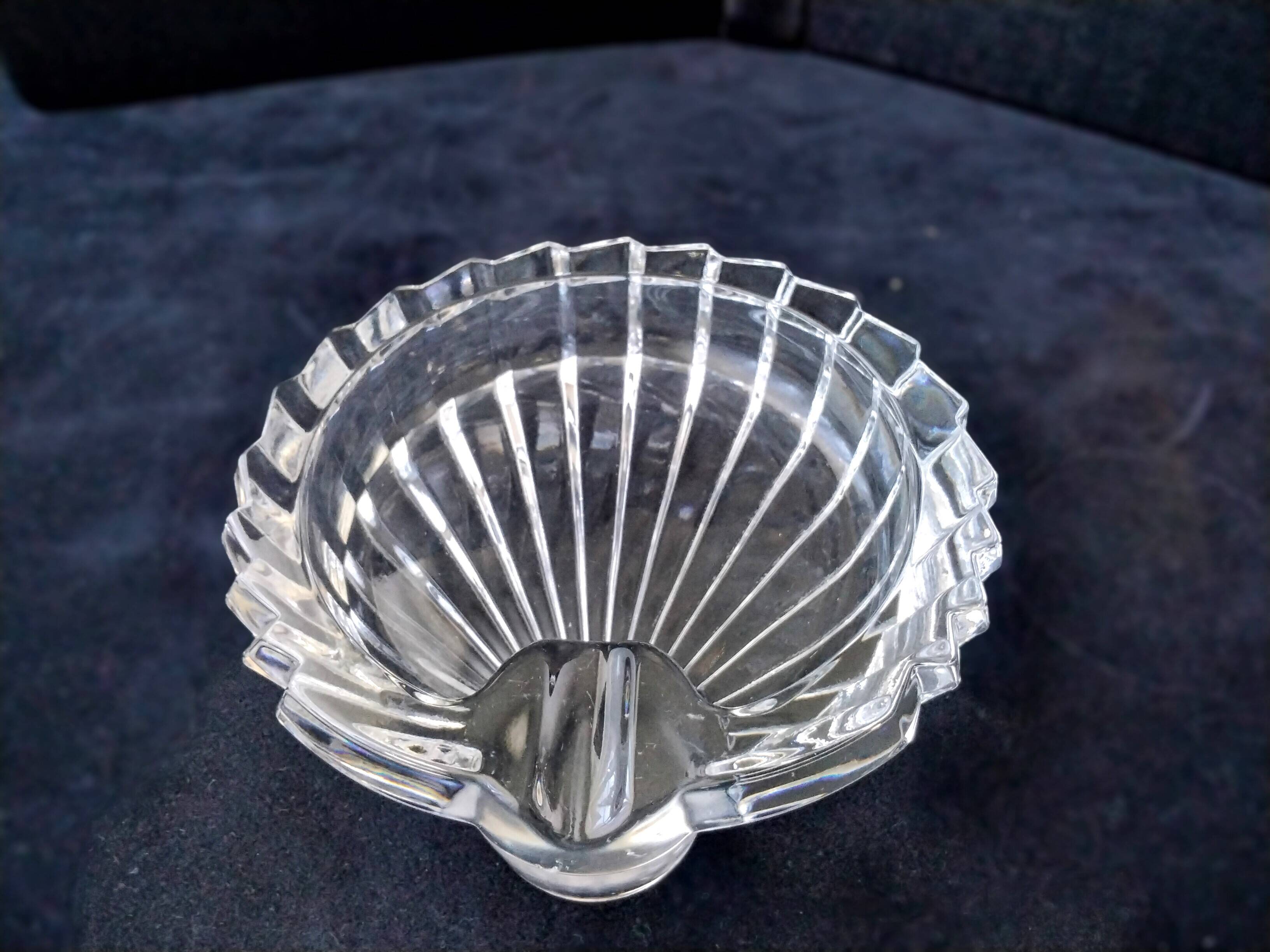 Crystal trinket tray, ashtray