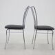 1970s Set of 6 Italian Dining Chairs in Bouclé Fabric