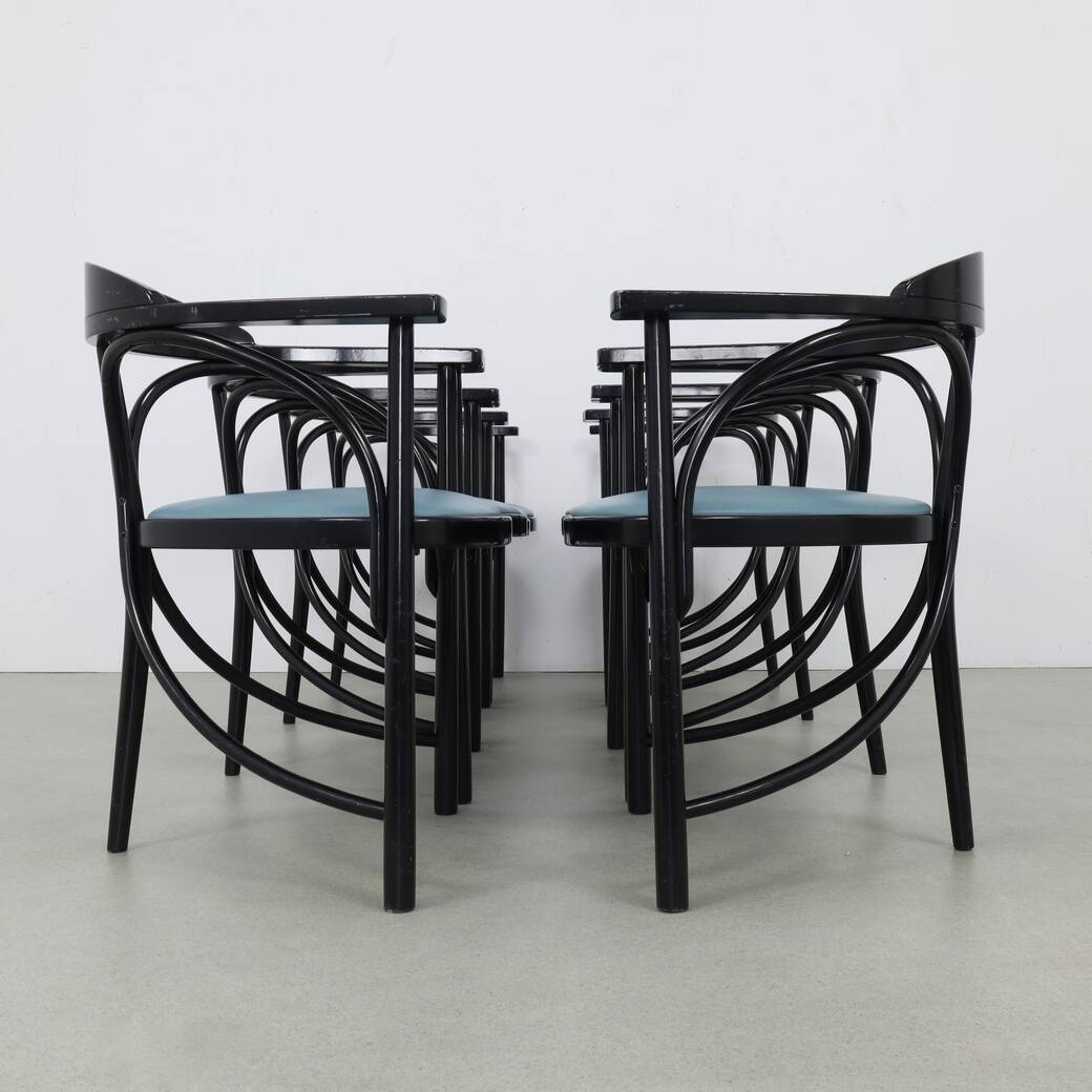 8x Dining Chair Model 81 by Thonet, 1980s