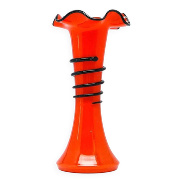 Vase Tango, Art Déco, verre, Kralik, Tchécoslovaquie, années 1930