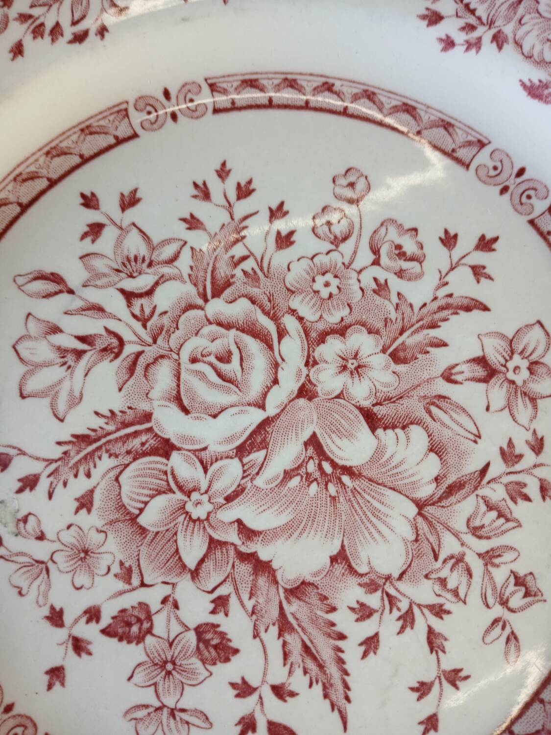 14 Antique English Dinner Plates