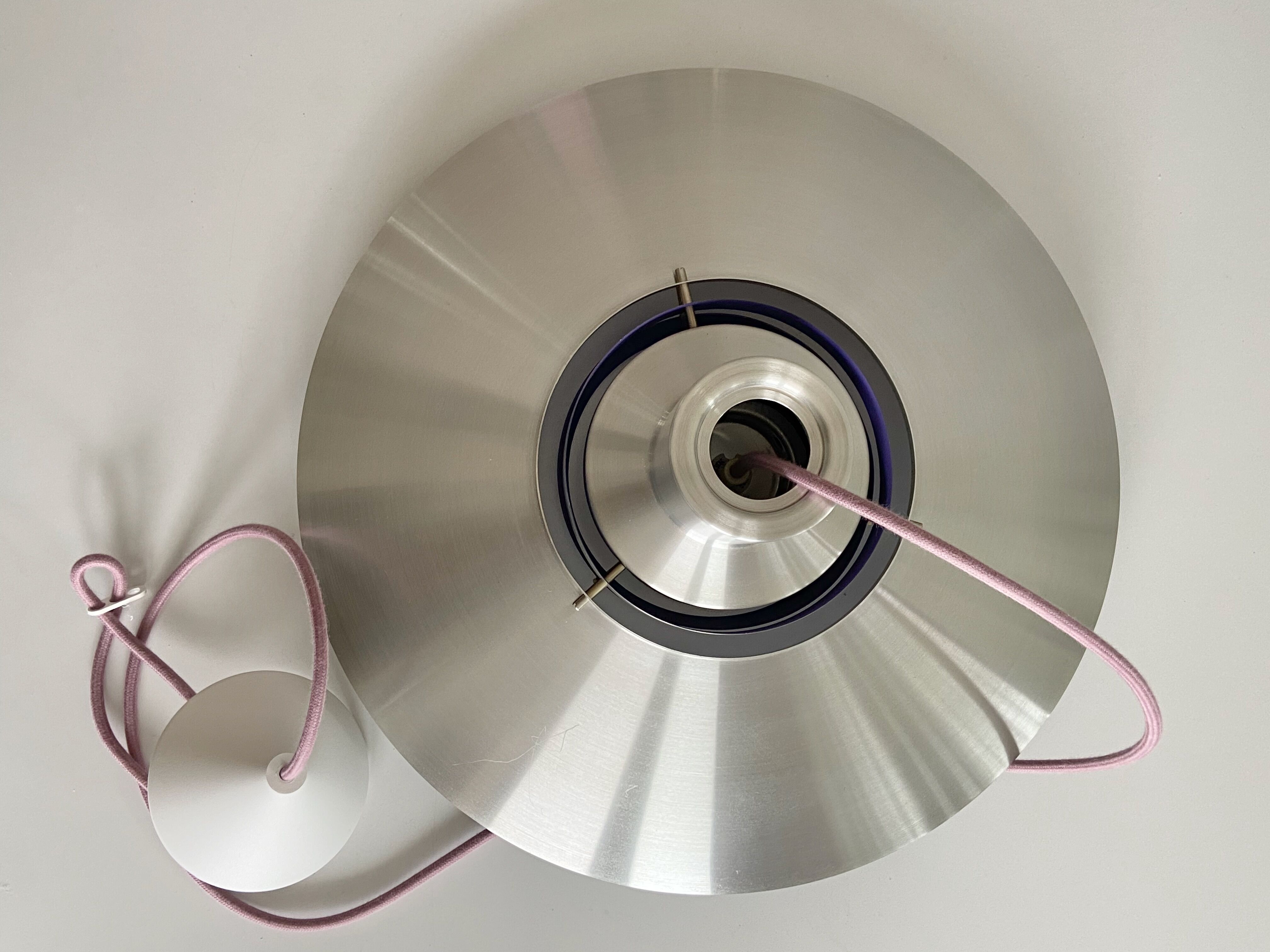 Silver Purple Preben Fabricius & Jørgen Kastholm Pendant Lamp Nordisk Solar