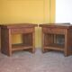 Pair of solid wood nightstands Aranjou, bedside table, end table.