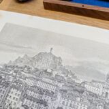 Le Puy-en-Velay, Haute-Loire. Printed illustration from 1866.