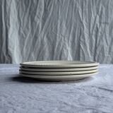 Lot de 4 petites assiettes à dessert blanches vintage D21