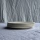 Set of 4 small vintage white dessert plates D21