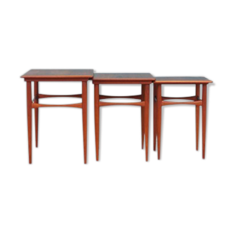 Set of three teak tables, Danish design, 60's, Denmark