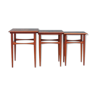 Set of three teak tables, Danish design, 60's, Denmark