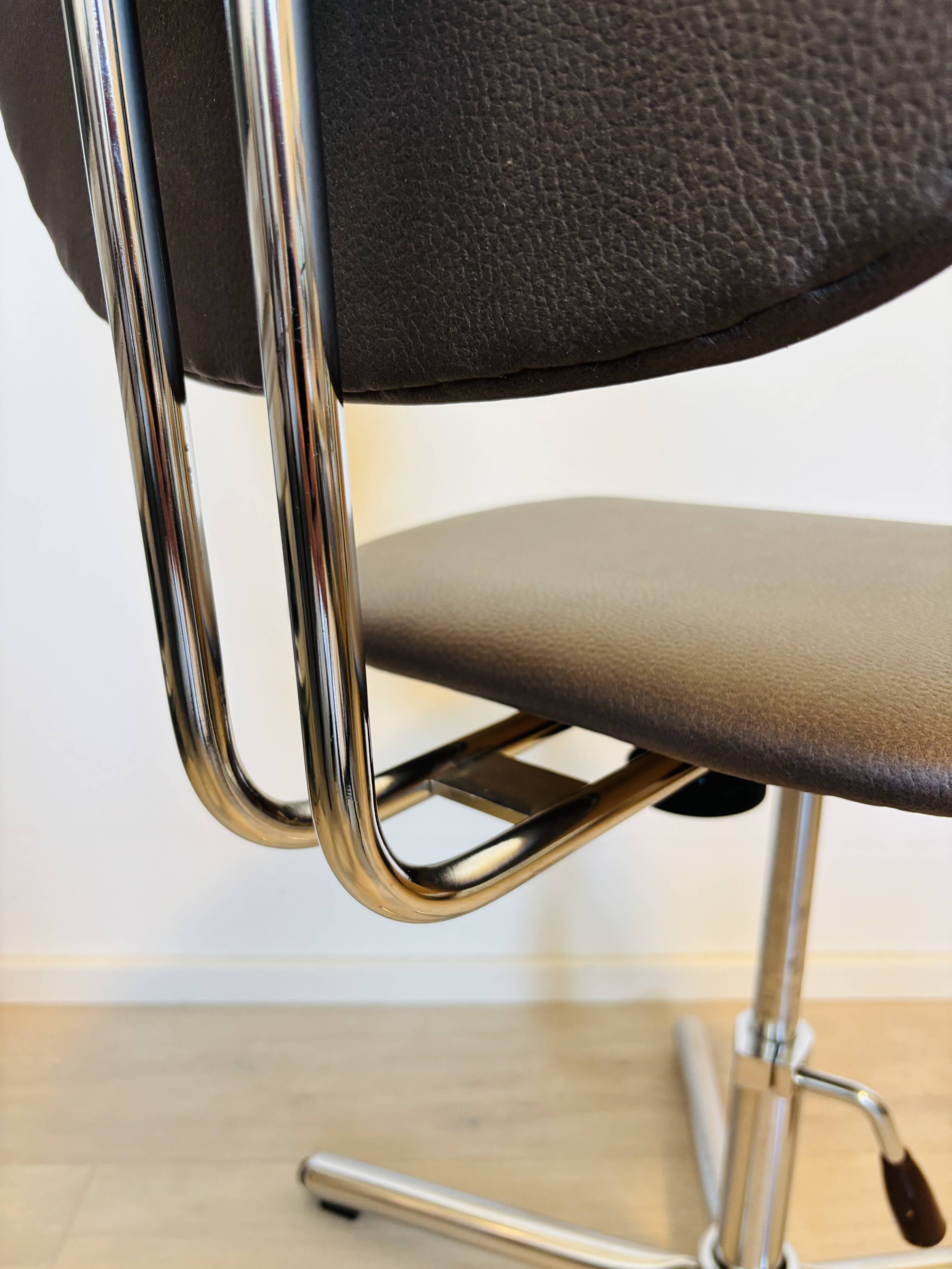 Kovona Dark Truffle Office Chair by Kovona from Czechoslovakia, 1970’s