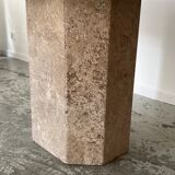 Grey travertine table