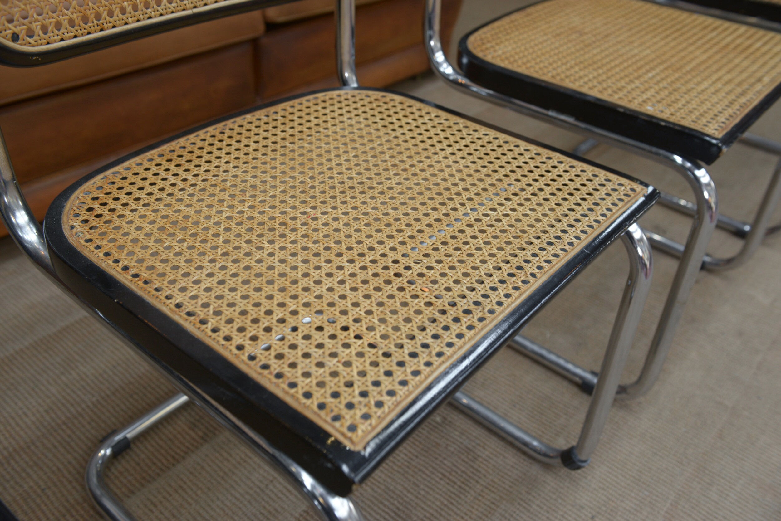 Lot de 4 Chaises Model B32 Cesca  Marcel Breuer 1970s