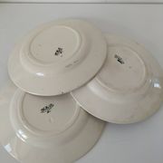Assiettes Creil Montereau Modèle Linotte