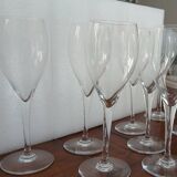 8 Baccarat water glasses signed Saint Remy model