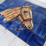 50s ceramic horse coffee table