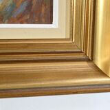 Oil on Wood "Maison en Brière", signed E.gautier – 1955