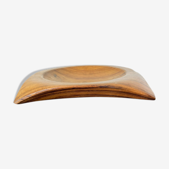 Turned wooden pocket tray