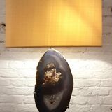 Agathe by Willy Daro 1980 and Golden brass desk lamp