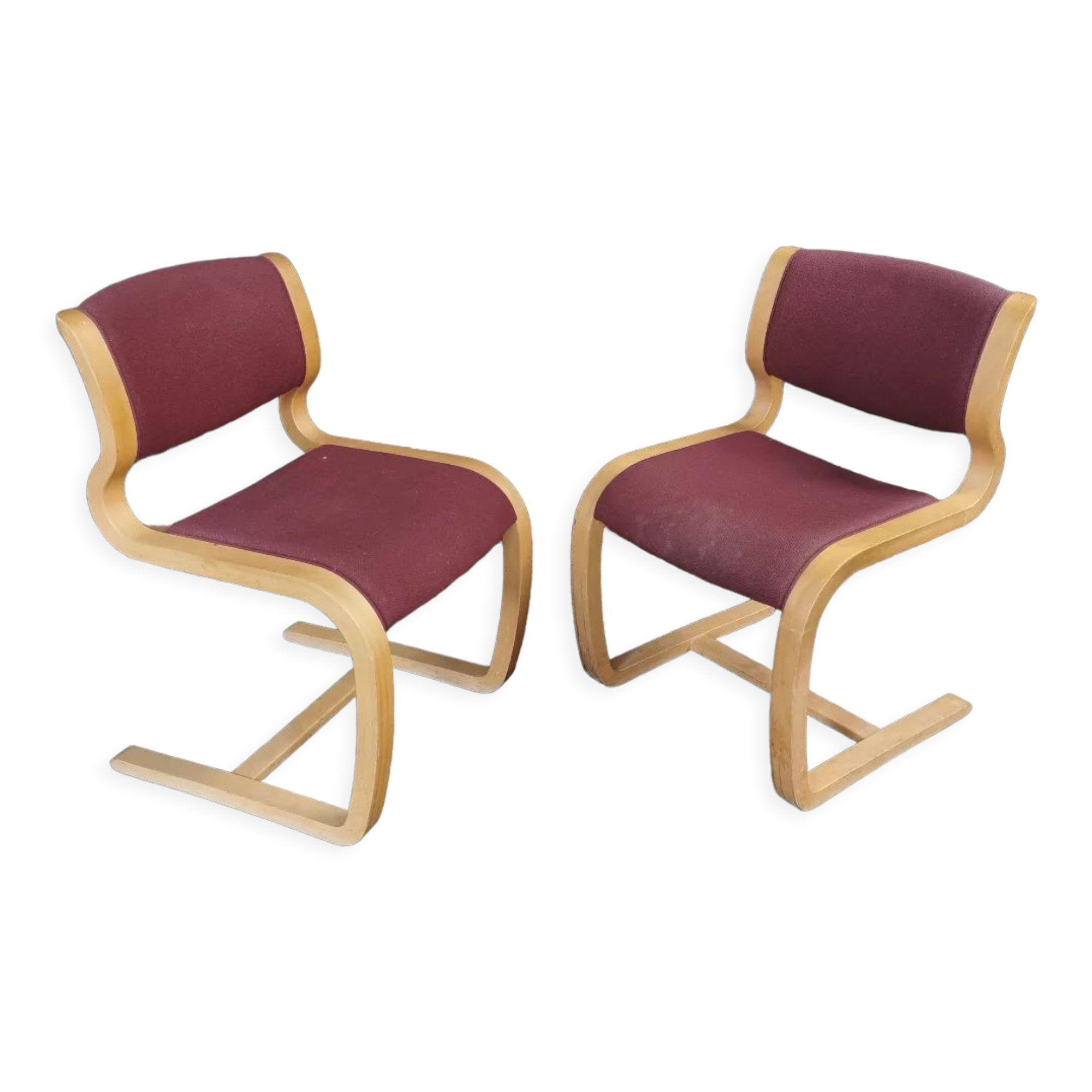 Vintage Scandinavian design armchairs Magnus Olesen Denmark