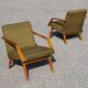 Pair of antique armchair Mier Topolcany green/yellow
