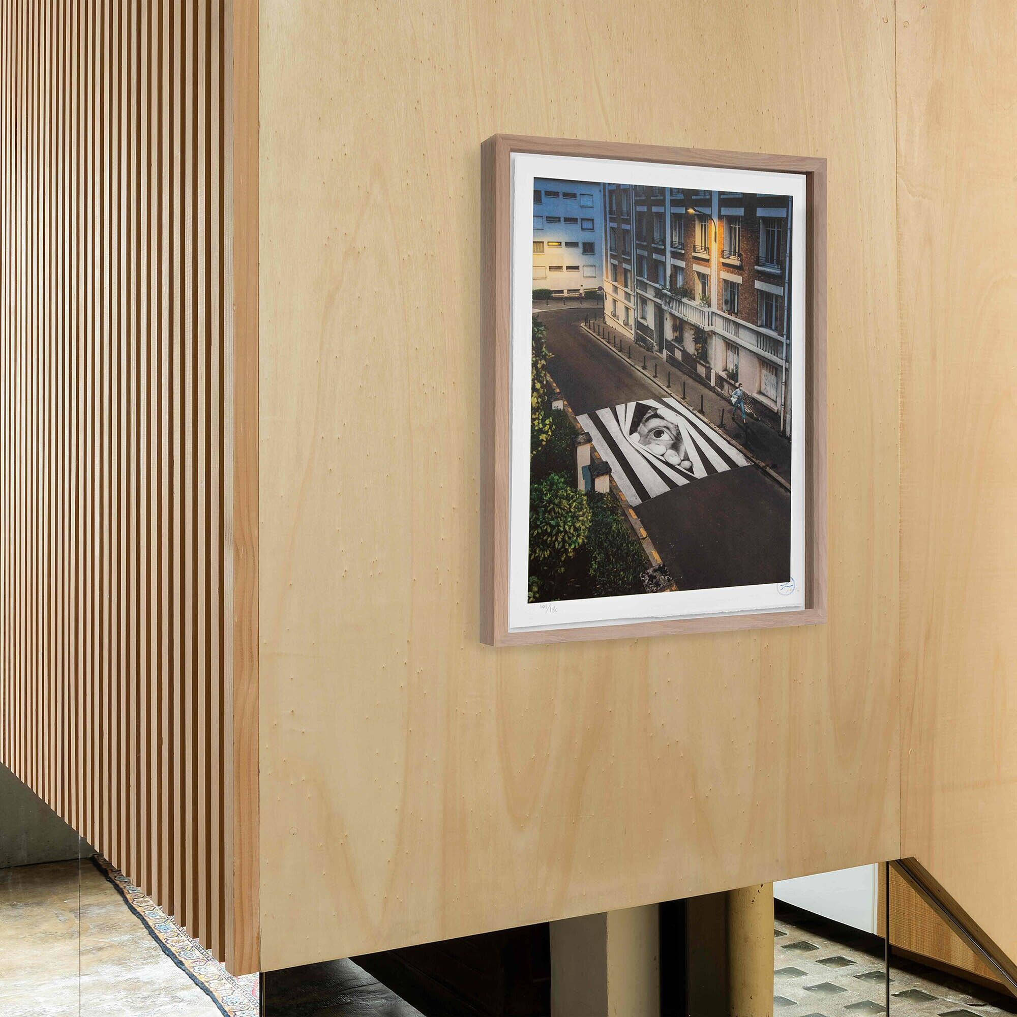 Jr, finding hope, night view, paris, france, 2020, unframed lithograph