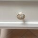 Vintage bedside table with tapered legs