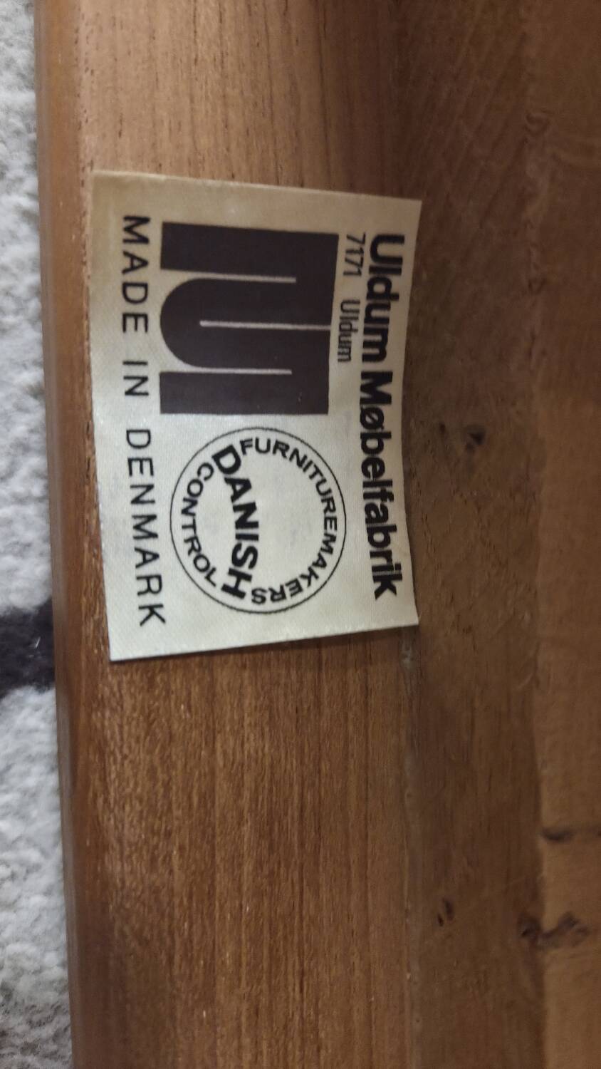 Danish canapé and its 1970s teak armchair