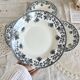 4 vintage soup plates iron earth Saint-Amand - Jane model