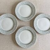 4 assiettes plates Anglaises.