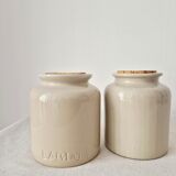 Set of 2 stoneware pots/vase - Lab Lagny Vintage