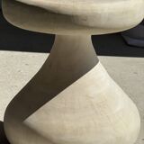 Pawn Bleach - Stool, side table, end table in solid mango wood