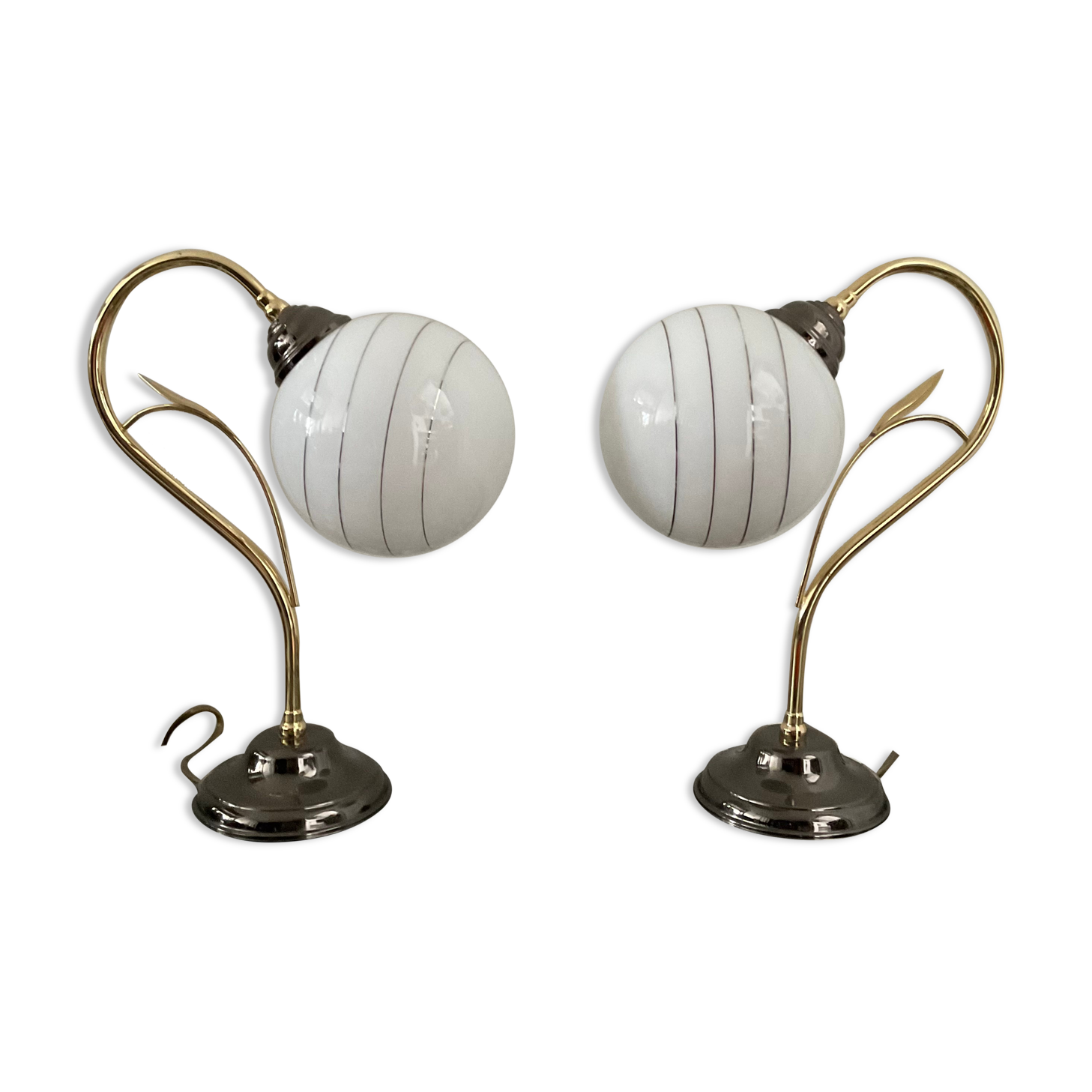 Paire de lampes vintage des années 70