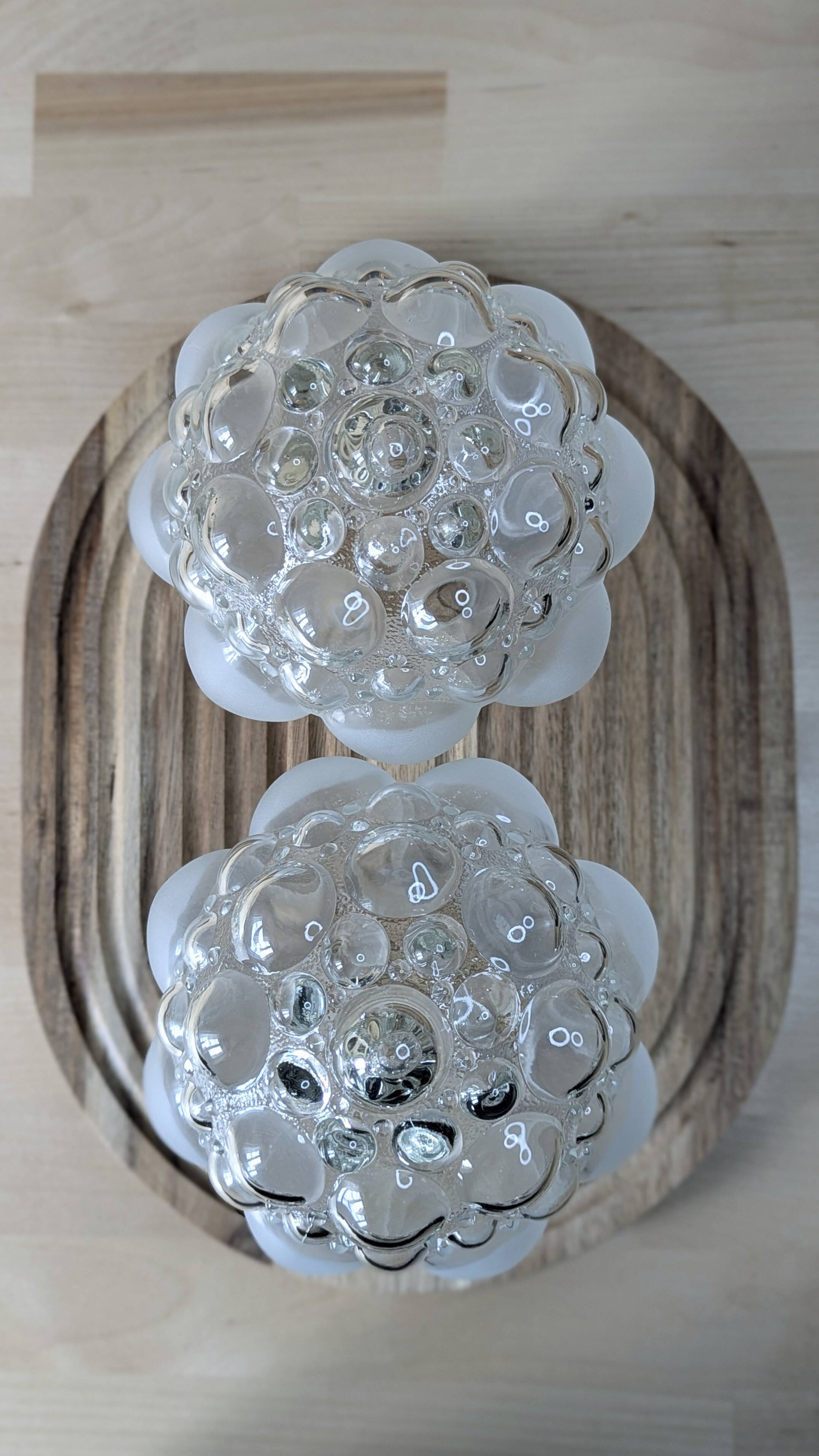 Set of 2 globes by Helena Tynell