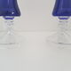 Pair of blue vases crystallism of Lorraine, Saint-Louis- tommy collection