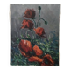 Oil on canvas poppies
