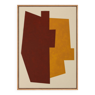 Original minimalist and abstract painting, B18